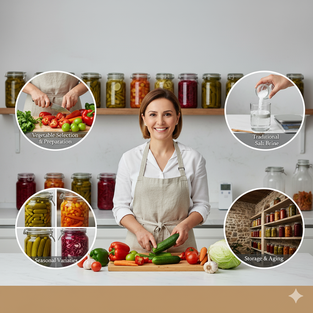 How to Make Traditional Turkish Turşu - Probiotic Vegetable Pickling Guide